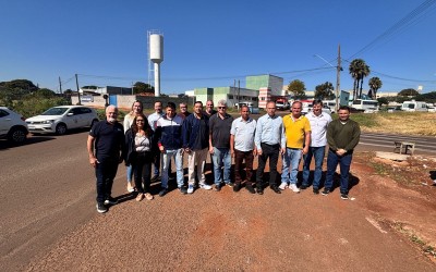 Deputado Federal Ricardo Barros e Prefeito Carlos de Paula visitam obras do novo CAPS II em Sarandi